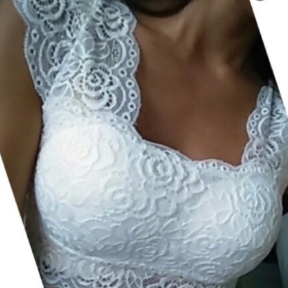 ✨💖White lace bralette - Picture 3 of 4
